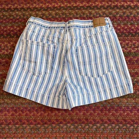 AMERICAN EAGLE VERTICAL STRIPE DENIM SHORTS - Picture 5 of 5